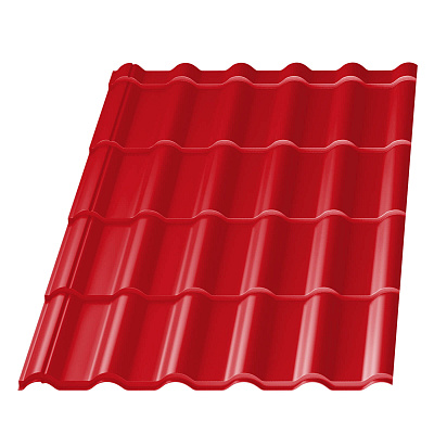 Металлочерепица Банга RAL3020 Красный 0,45мм фото Центр Металлокровли