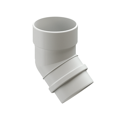 Колено трубы 45 градусов Деке ЛЮКС пломбир фото Центр Металлокровли