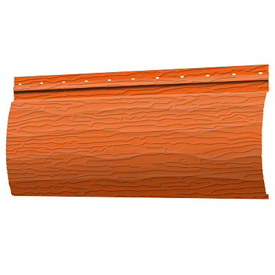 Сайдинг металлический (металлосайдинг) царьсайдинг Бревно Рубленое 4Д RAL2004 Апельсин для фасада