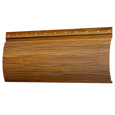 Сайдинг металлический (металлосайдинг) царьсайдинг Бревно Рубленое 4Д Орех для фасада