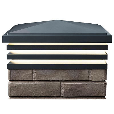 Колпак Бона на 1.5 кирпича Серый с подсветкой 1