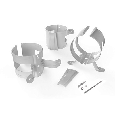 Держатель трубы на дерево d 90 мм RAL9003 OSNO