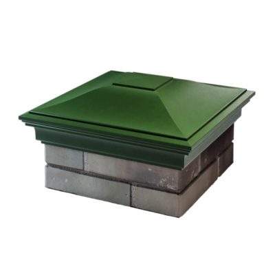 Колпак на столб забора MONBLAN Зеленый 1,5х1,5 еврокирпича (0.7НФ) 3