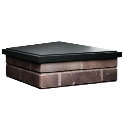 Колпак БонаМоно Черный на столб 2х2 кирпича фото 2