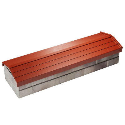 Парапет Бона ХайТек Красный посадка на 0.5 кирпича 130мм фото 4