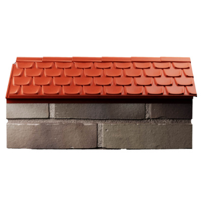 Парапет Elbrus Красный на 1 кирпич 255мм фото 2