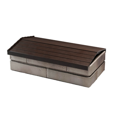 Парапет ZKING BONA ХАЙ-ТЕК 290х510х60мм Коричневый с посадкой на 1 кирпич 200-225-255мм фото 2